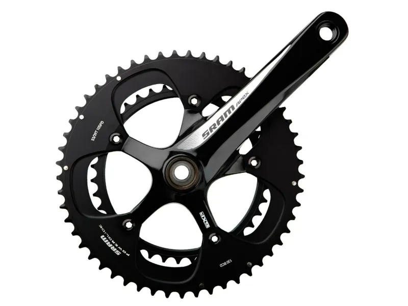 Sram Apex GXP Chainset 50/34T Black/White Inc Threaded Bottom Bracket